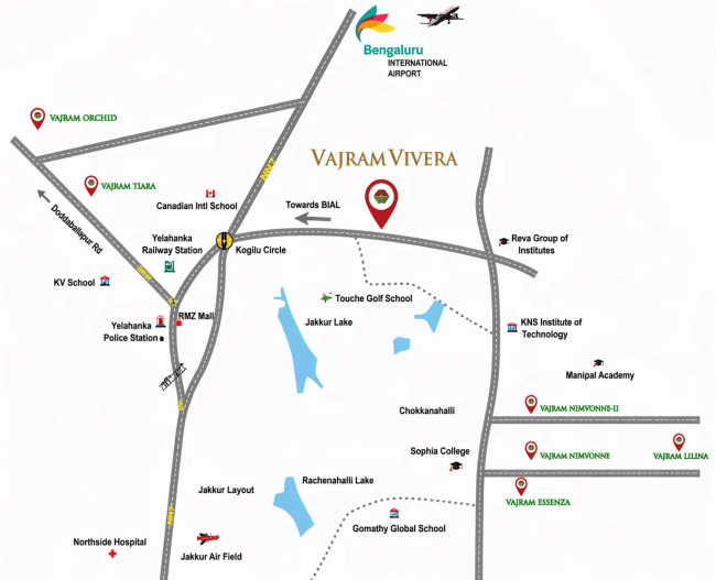 Vajram Vivera Kogilu - Location Map
