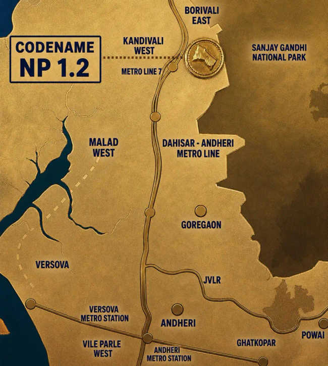 Shapoorji Pallonji NP 1.2 Kandivali - Location Map