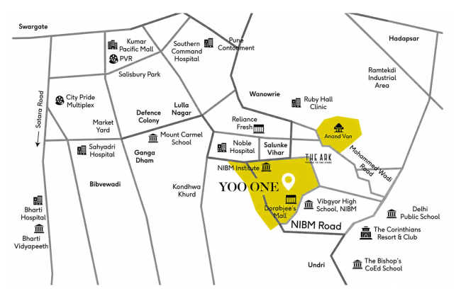 Tribeca Yoo One Kondhwa - Location Map