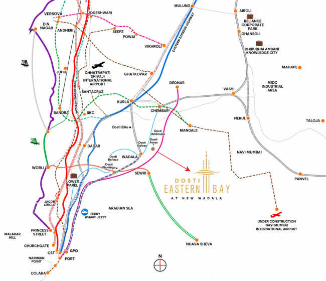 The Exclusif Selection Wadala - Location Map