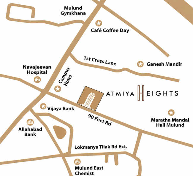 Adityaraj Sai Prasad Vikhroli - Location Map