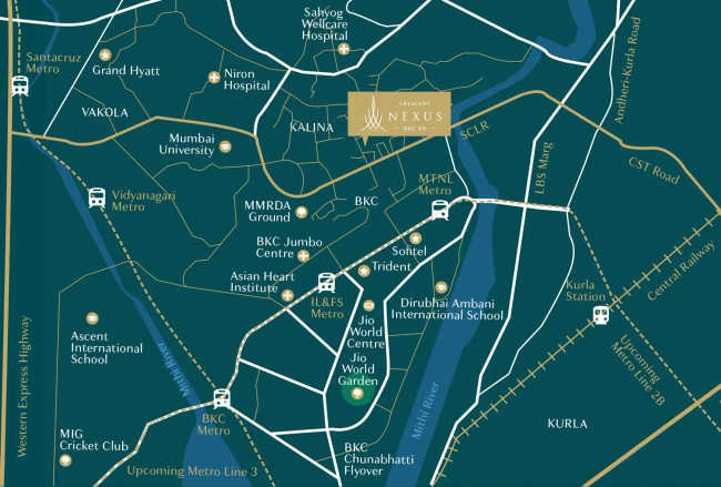 Crescent Nexus Santacruz - Location Map