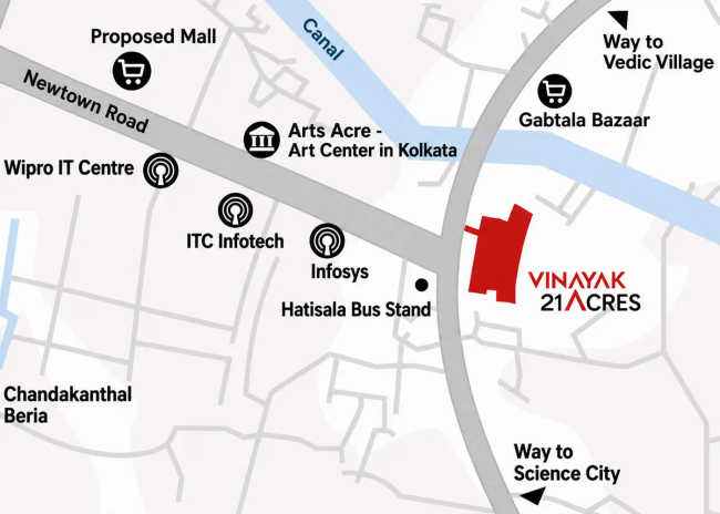 Vinayak 21 Acres Jiran Gachhi - Location Map