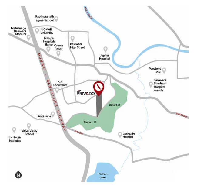 ANP Privado Baner - Location Map