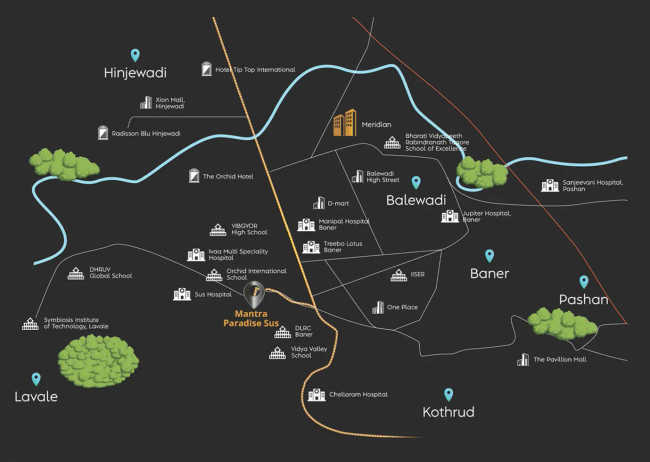 Mantra Paradise Sus - Location Map