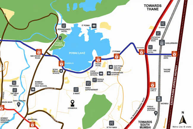 GHP Suncity Powai - Location Map