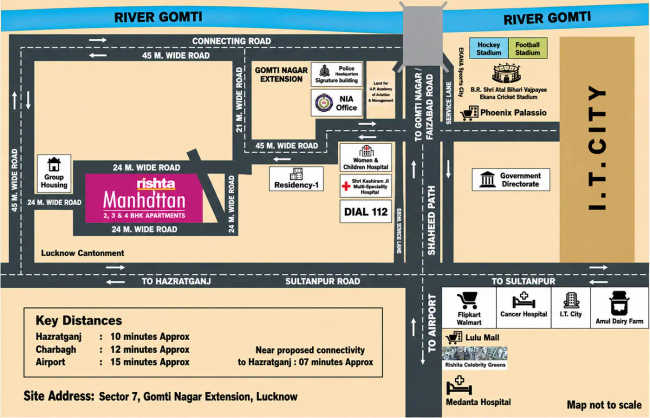 Rishita Manhattan Sarsawan - Location Map