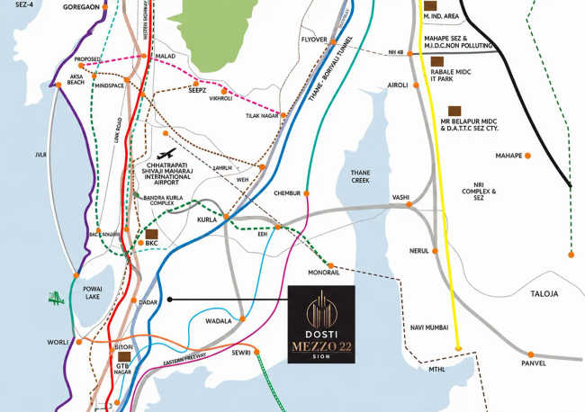 Dosti Mezzo 22 Sion - Location Map
