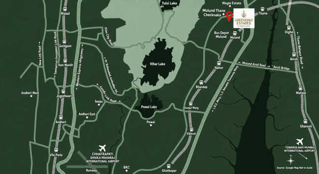 Sugee Greendale Estates Mulund - Location Map