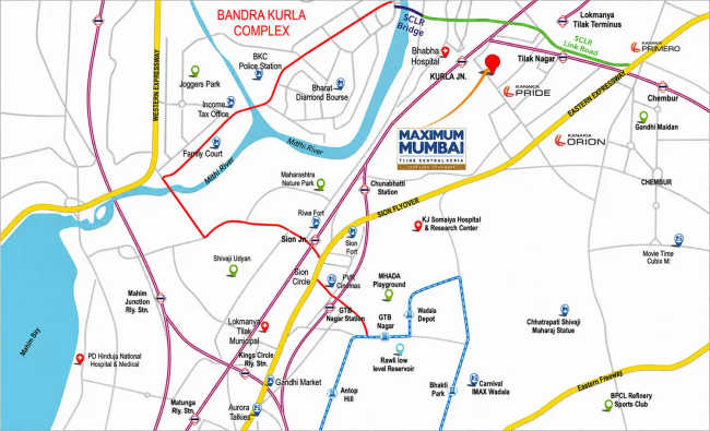 Maximum Mumbai Sion Wadala Sion - Location Map