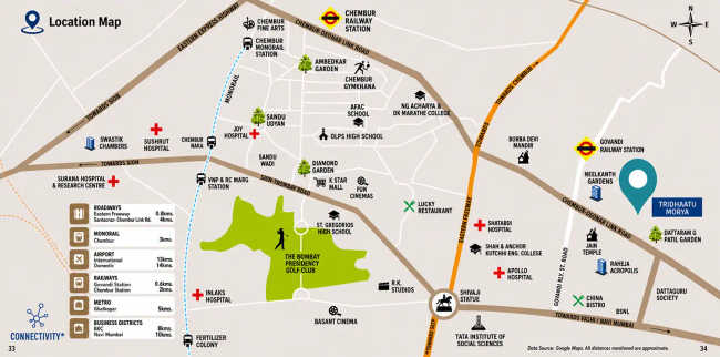Tridhaatu Morya Chembur - Location Map