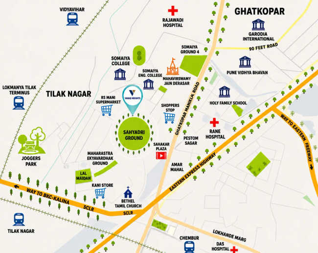Gami Varad Heights Chembur - Location Map