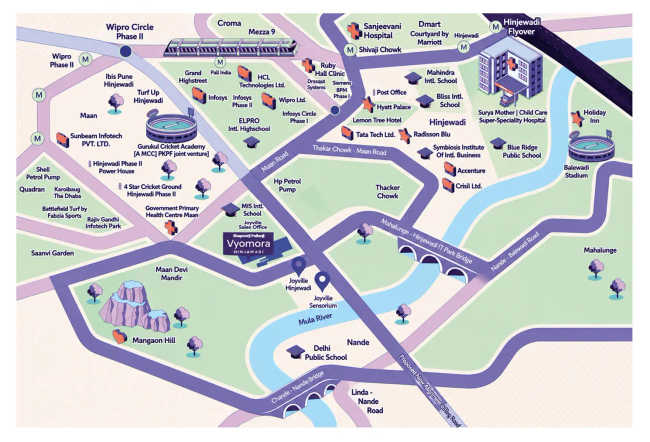 Shapoorji Pallonji Vyomora Hinjewadi - Location Map