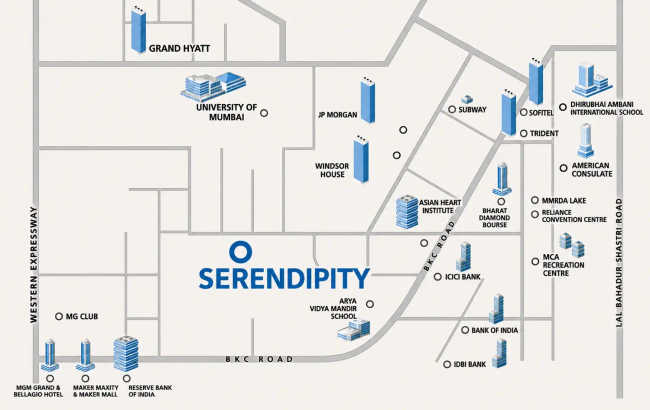 Forum Serendipity Bandra - Location Map