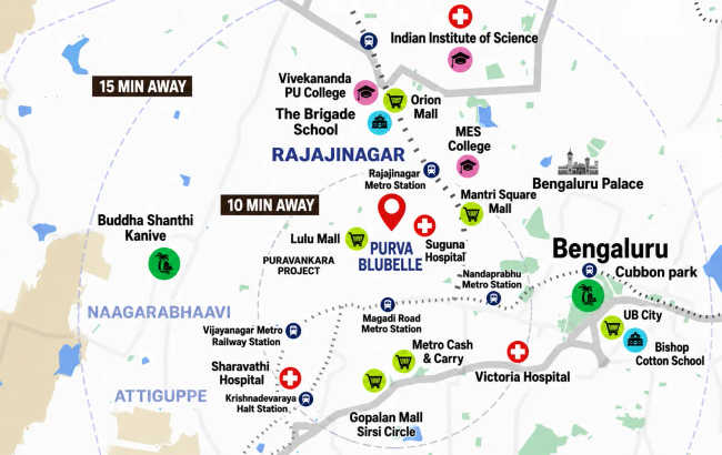 Puravankara Blubelle Magadi - Location Map