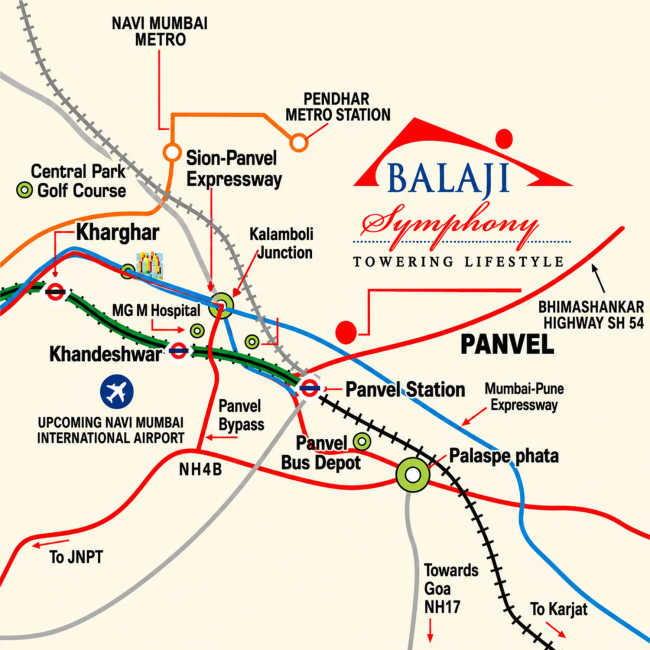 Balaji Symphony Panvel - Location Map