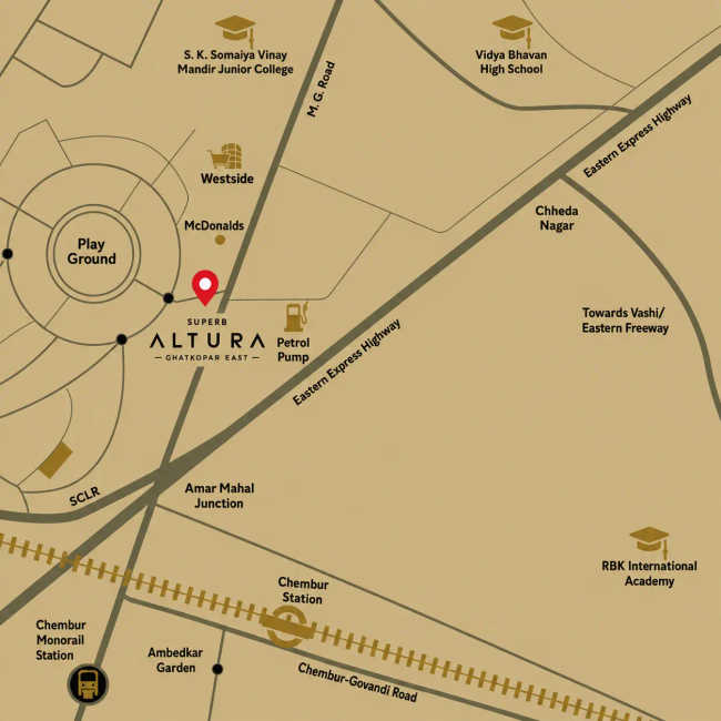 Superb Altura Chembur - Location Map