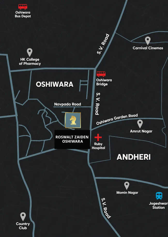 Roswalt Zaiden Oshiwara - Location Map