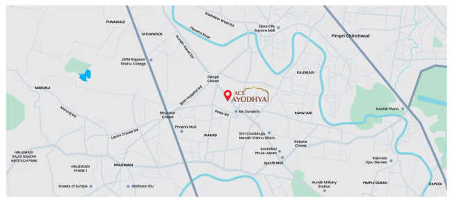 Jhamtani Ace Ayodhya Thergaon - Location Map