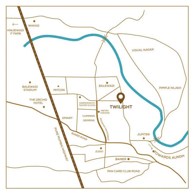Majestique Twilight Balewadi - Location Map