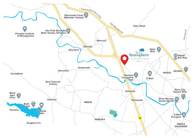Jhamtani Ace Atmosphere Pimpri Chinchwad - Location Map