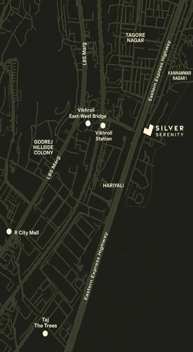 Silver Serenity Vikhroli - Location Map