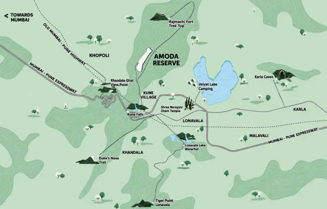 Kalpataru Amoda Reserve Kunenama - Location Map