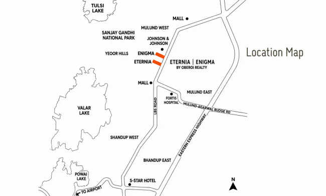 Oberoi Enigma Mulund - Location Map