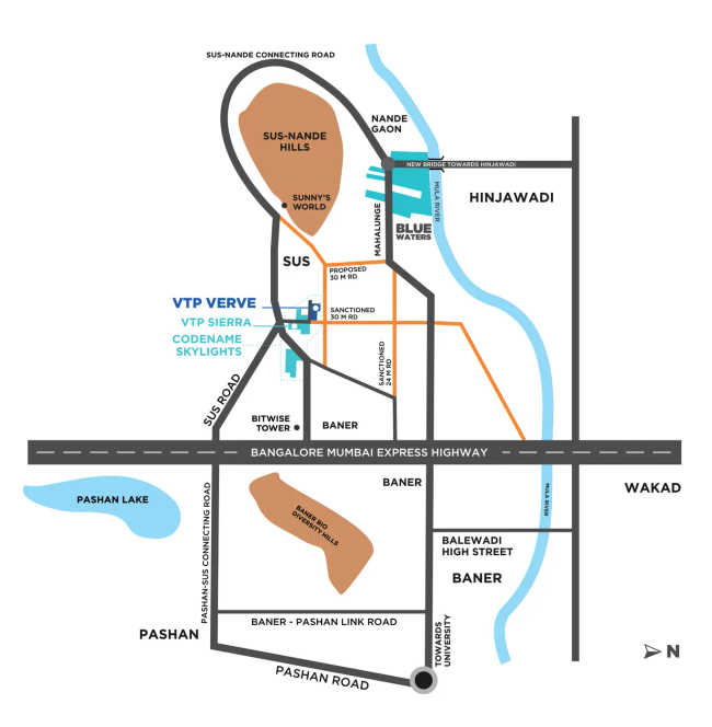 VTP Verve Baner - Location Map
