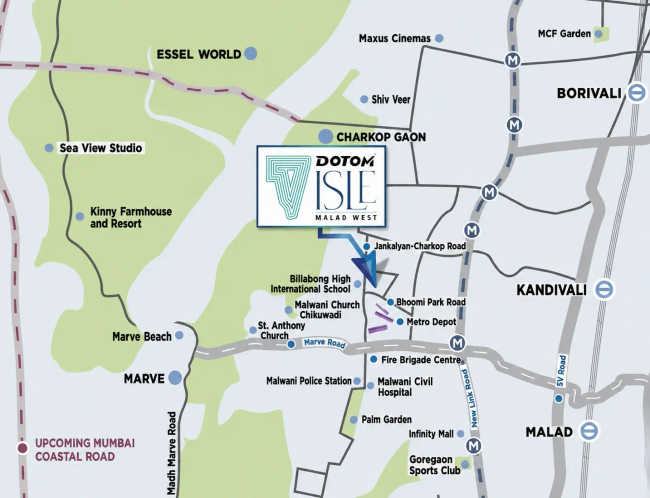Dotom Isle Malad - Location Map