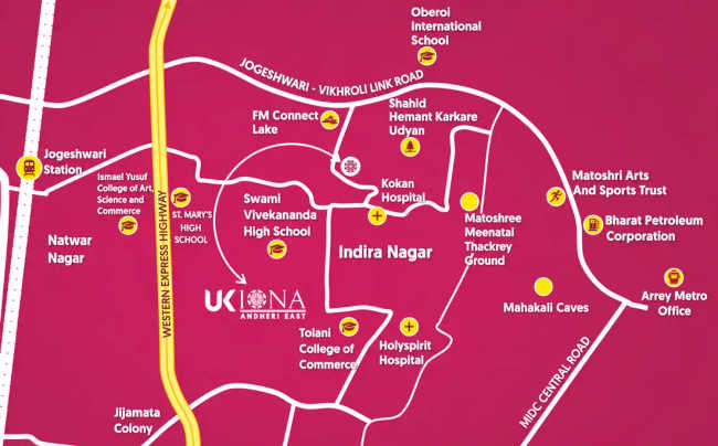 UK Iona Jogeshwari - Location Map