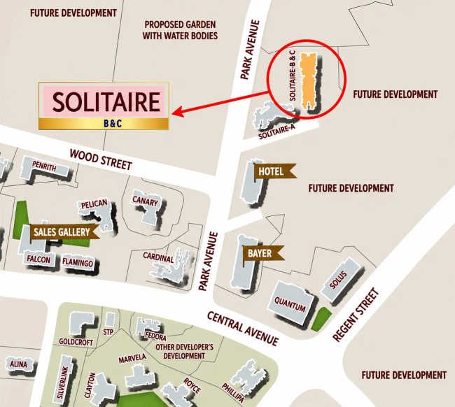 Hiranandani Solitaire Ghodbunder Road - Location Map