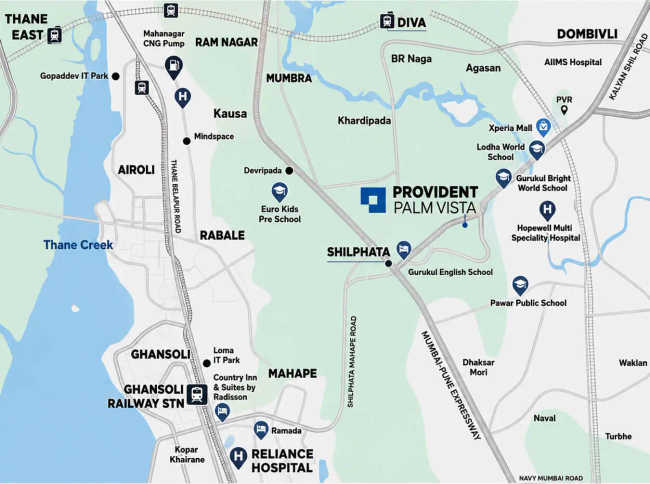 Provident Palmvista Dombivali - Location Map