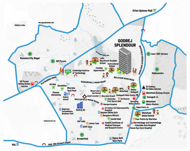 Godrej Splendour Krishnarajapura - Location Map