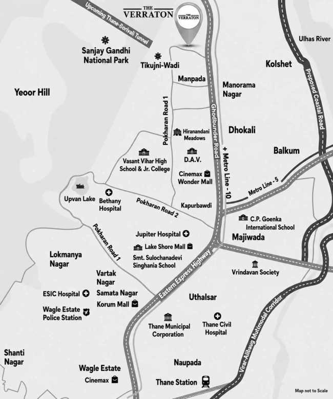 Neelkanth Verraton Ghodbunder Road - Location Map