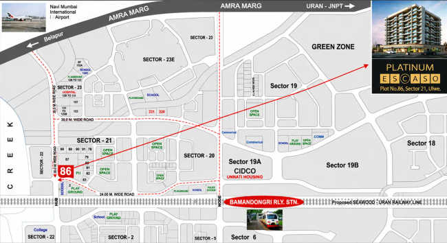 Platinum Escaso Ulwe - Location Map