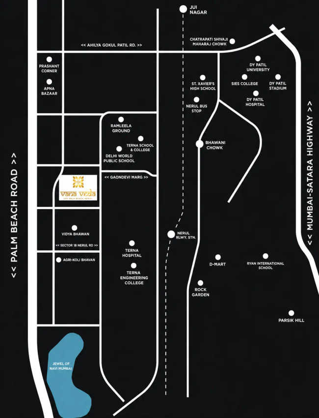 Sai Vana Veda Nerul - Location Map