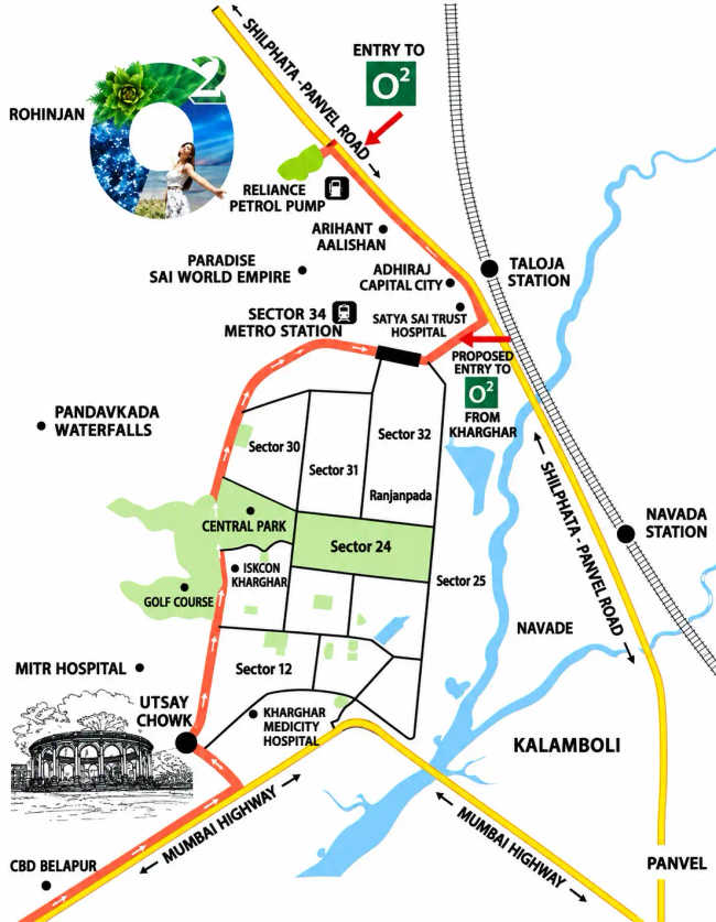 Today Anandam Oxyfresh Kharghar - Location Map