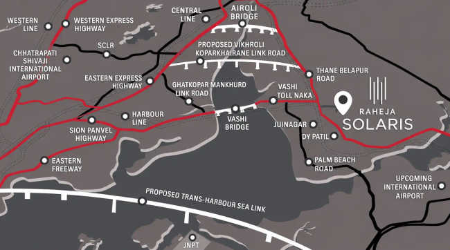 Raheja Solaris Juinagar - Location Map