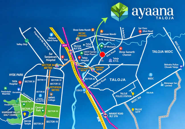 Shree Sai Ayaana Taloja - Location Map