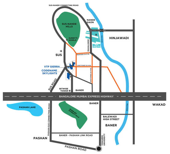 VTP Sierra Baner - Location Map