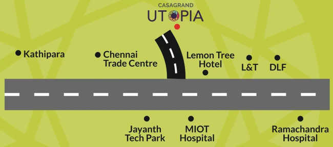 Casagrand Utopia Manapakkam - Location Map