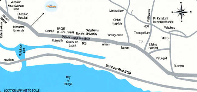 Purva Swanlake Kelambakkam - Location Map