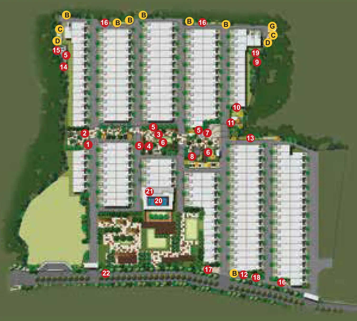 Shriram Auburn District Mangadu - Master Plan