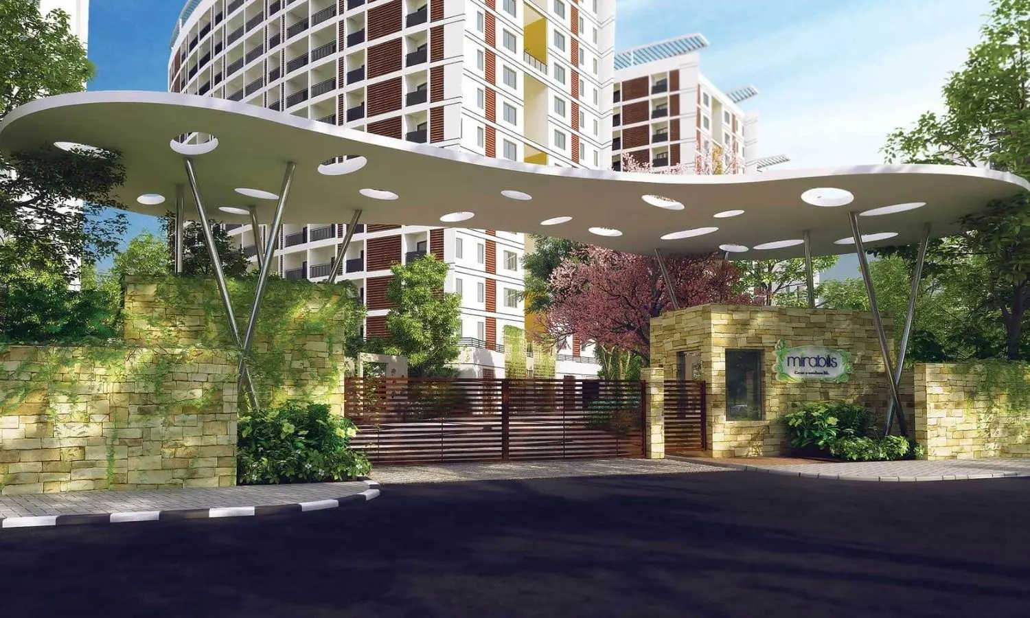 Kolte Patil Mirabilis Krishnarajapura - Project Entrance View 2