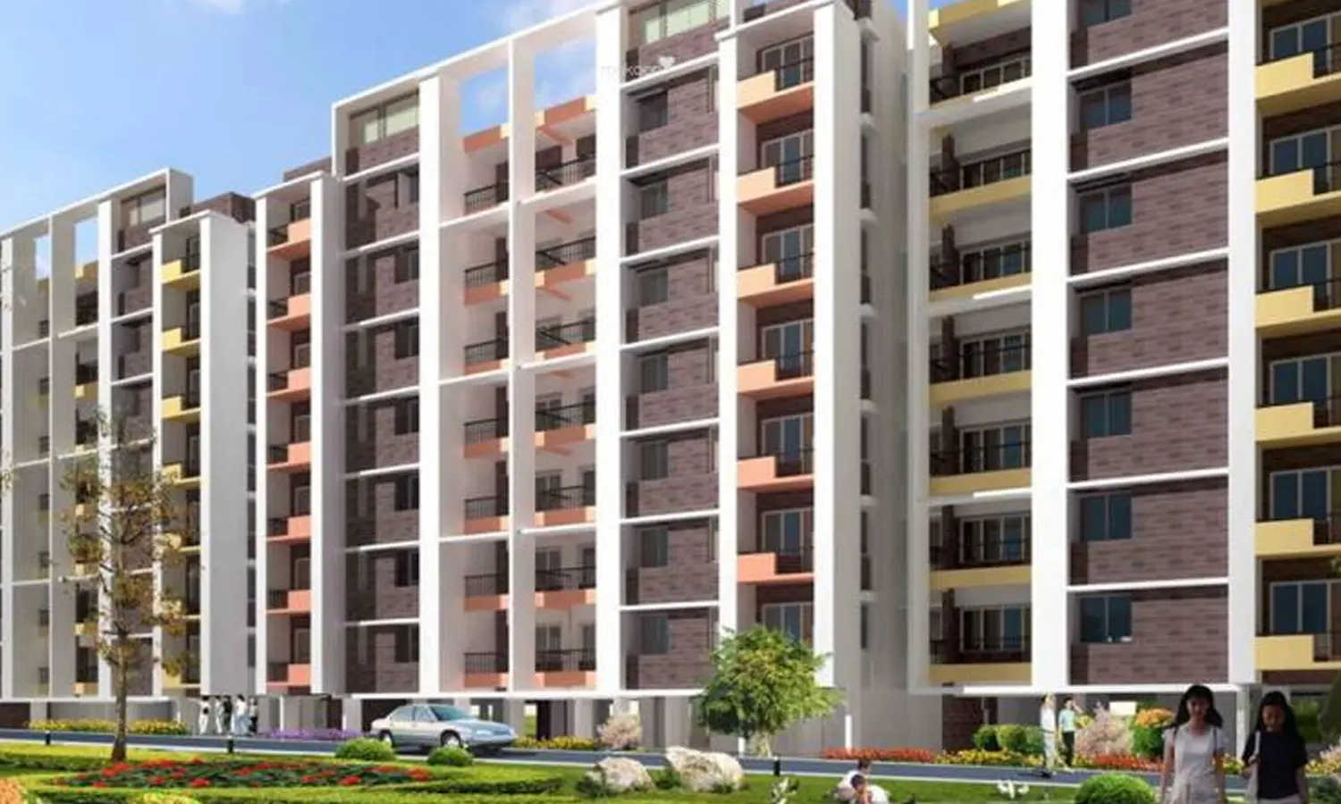 Shriram White House Apartment Hebbal - Elevation 3
