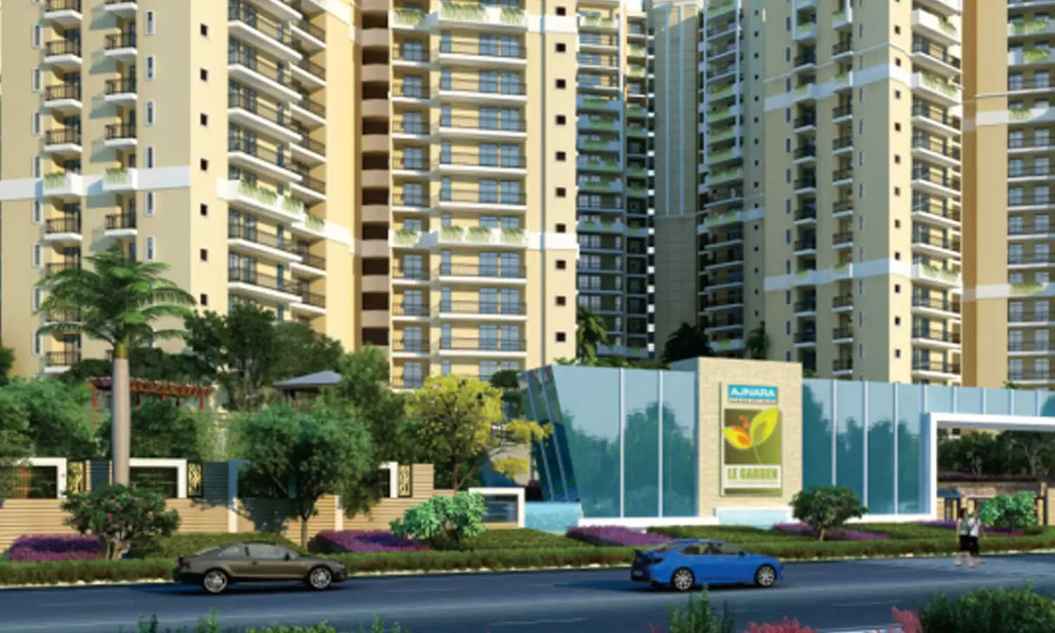 Ajnara Prime Tower Sector 16 Greater Noida W - Elevation 2
