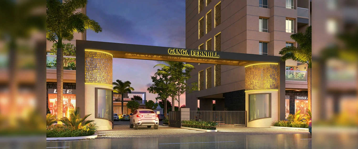 Ganga Fernhill Undri - Project Entrance View