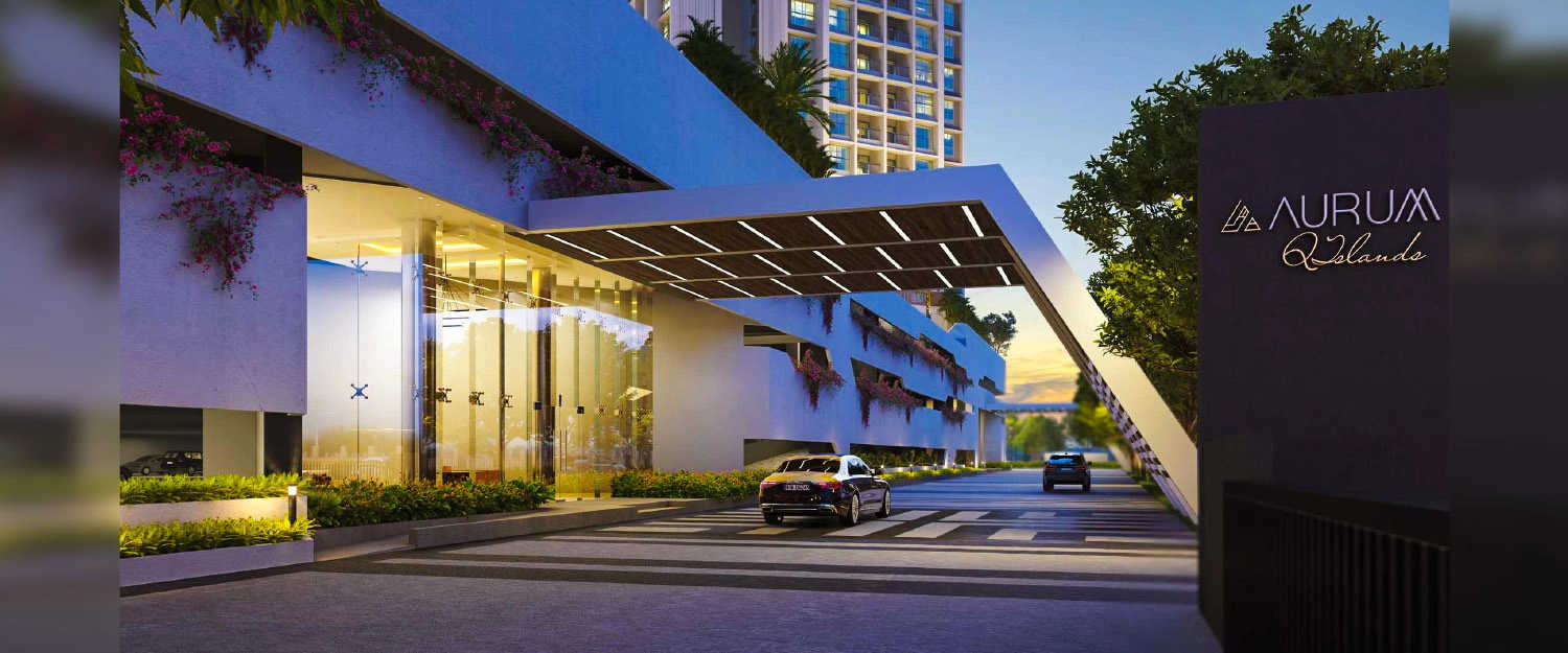 Aurum Q Islands Ghansoli - Project Entrance View