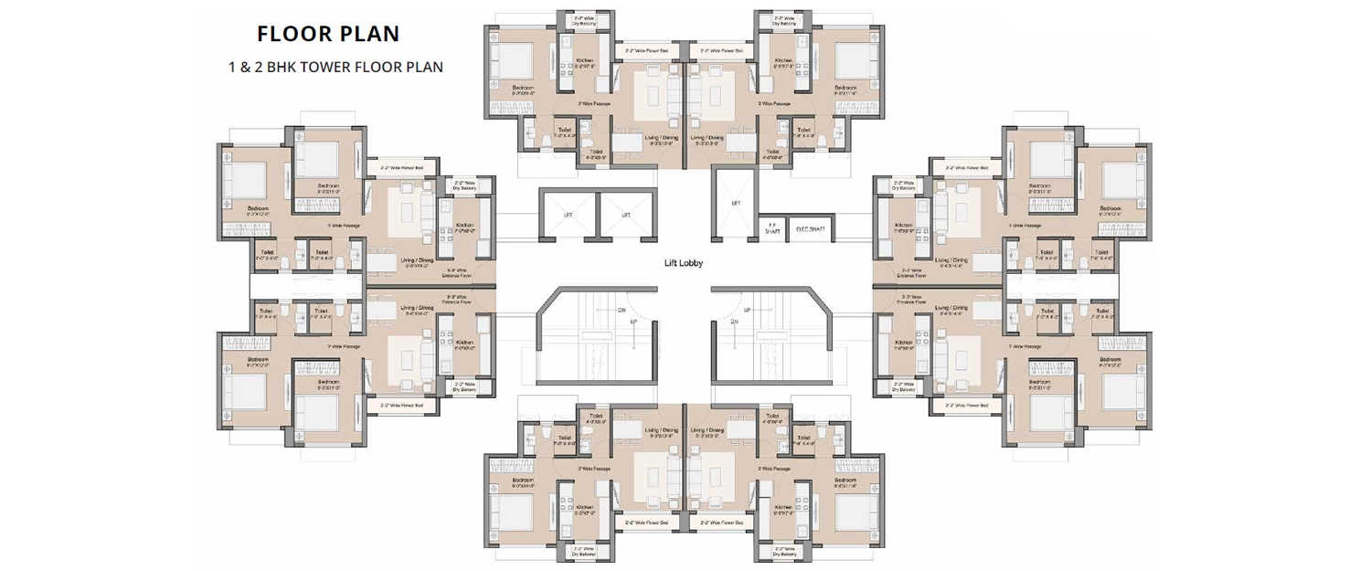 Sunteck Maxx World Naigaon - Odd Floor Plan